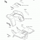 Bayou 300 (KLF300-B10) Decals(green)(klf300-b10)