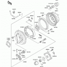 Bayou 300 4X4 (KLF300-C8) Задняя ступица колеса