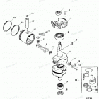 H050412UE Коленчатый вал, поршни и шатуны
