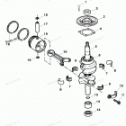 H015211US Коленвал и поршни