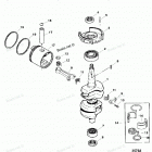 H040312UT Коленчатый вал, поршни и шатуны