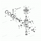 H015201TM Коленвал и поршни