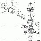 H090412TT Crankshaft And Piston And Conn Rods