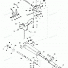 H025201TS Tiller Handle & Throttle Linkage