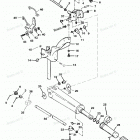 H025201TD Tiller Handle & Throttle Linkage