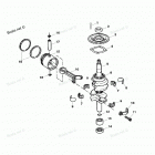H009201SD Коленвал и поршни