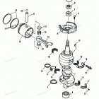 H090412RD Коленвал и поршни