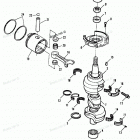 H090312RD Коленвал и поршни