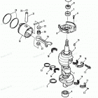 H090412RR Коленвал и поршни
