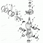 H090422RX Коленвал и поршни
