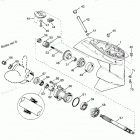 H040312RD Корпус редуктора , гребной вал