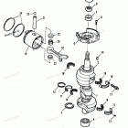 H090422RD Коленвал и поршни