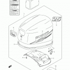 DF25R Крышка двигателя  (2010 год)