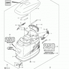 DF200 Капот двигателя  (для моделей DF250S, 2008-2009 года)