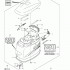 DF200 Капот двигателя  (для моделей DF250, 2004-2009 года)