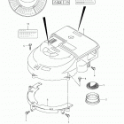 DF150 Глушитель и круглый кожух механизма