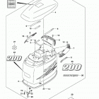 DF200 Капот двигателя (для моделей DF200, после 2010 года)