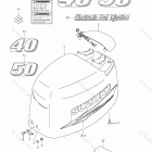 DF 40TLK7 Engine Cover (Model :10-)