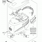 DF300 Капот двигателя (для моделей DF300, 2007-2009 года)