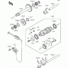 Bayou 300 (KLF300-B5) Валы и вилки переключения передач