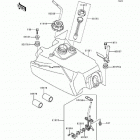 Bayou 300 (KLF300-B5) Топливный бак