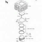 Bayou 220 (KLF220-A7) Цилиндр и поршни