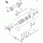 Bayou 220 (KLF220-A7) Валы и вилки переключения передач