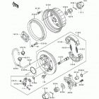 Bayou 220 (KLF220-A7) Задняя ступица колеса
