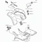Bayou 300 (KLF300-B5) Наклейки предупреждения