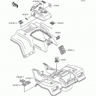 Bayou 220 (KLF220-A7) Наклейки предупреждения