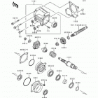 Bayou 220 (KLF220-A7) Передняя коническая зубчатая передача