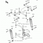 Bayou 220 (KLF220-A7) Задняя подвеска