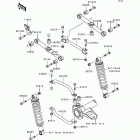 Bayou 300 (KLF300-B5) Задняя подвеска