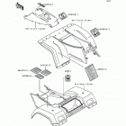 Bayou 400 4X4 (KLF400-B2) Наклейки предупреждения