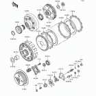 Bayou 400 4X4 (KLF400-B2) Сцепление