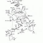 Mojave 250 (KSF250-A8) Переднее крыло(ья)