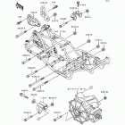 Bayou 400 4X4 (KLF400-B2) Рама ,крепежные детали