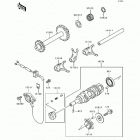 Bayou 400 4X4 (KLF400-B2) Валы и вилки переключения передач