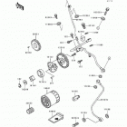 Bayou 400 4X4 (KLF400-B2) Масляный и водяной насос. фильтр масленый