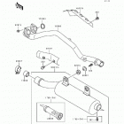 Bayou 400 4X4 (KLF400-B2) Глушитель