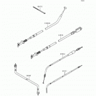 Bayou 400 4X4 (KLF400-B2) Тросы управления