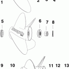 E90WDELIIA Propeller hardware, s-type g / c