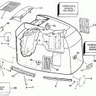 E200CXETD Engine cover - evinrude - 200 stl, ve200sl, 225stl
