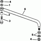 E115MLETS Steering link kit (w / o power trim & tilt)