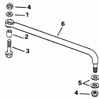 VE60ELETD Steering link kit (w / o power trim & tilt)