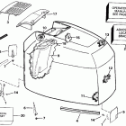 E200CXETD Engine cover - johnson - 200tx, 200cx, 225