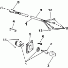 VE40TLETB Ignition switch & cable - 40te, 40ttl