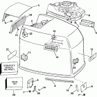 E200CXENE Engine cover - evinrude - 185
