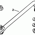 E100STLEND Steering link kit (w / power trim & tilt)