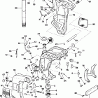 E100STLEND Stern bracket - power trim / tilt
